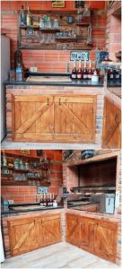 Wooden Pallet Kitchen Cabinet