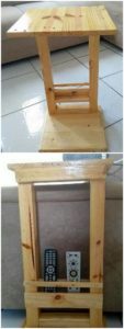 Pallet Sofa Side Table