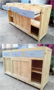 Wooden Pallet Cabinet