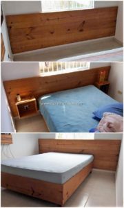 Pallet Bed with Headboard